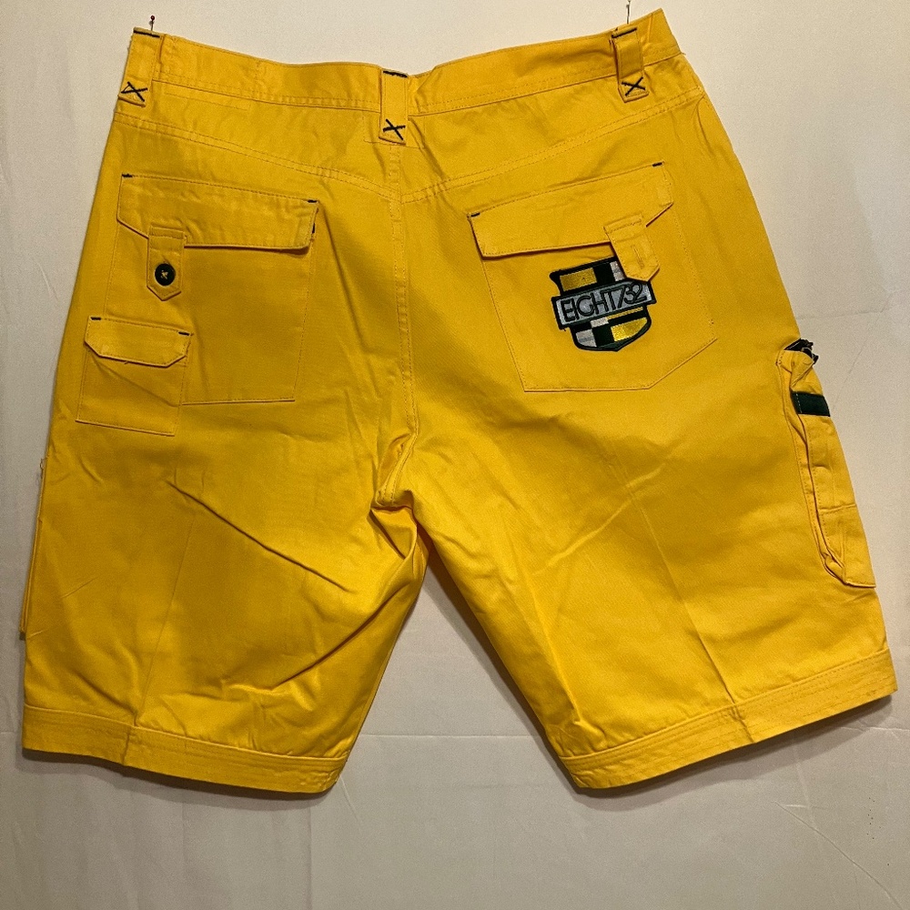 Eight732 Vintage Y2K baggy shorts bold Mustard yellow men’s size 42 waist